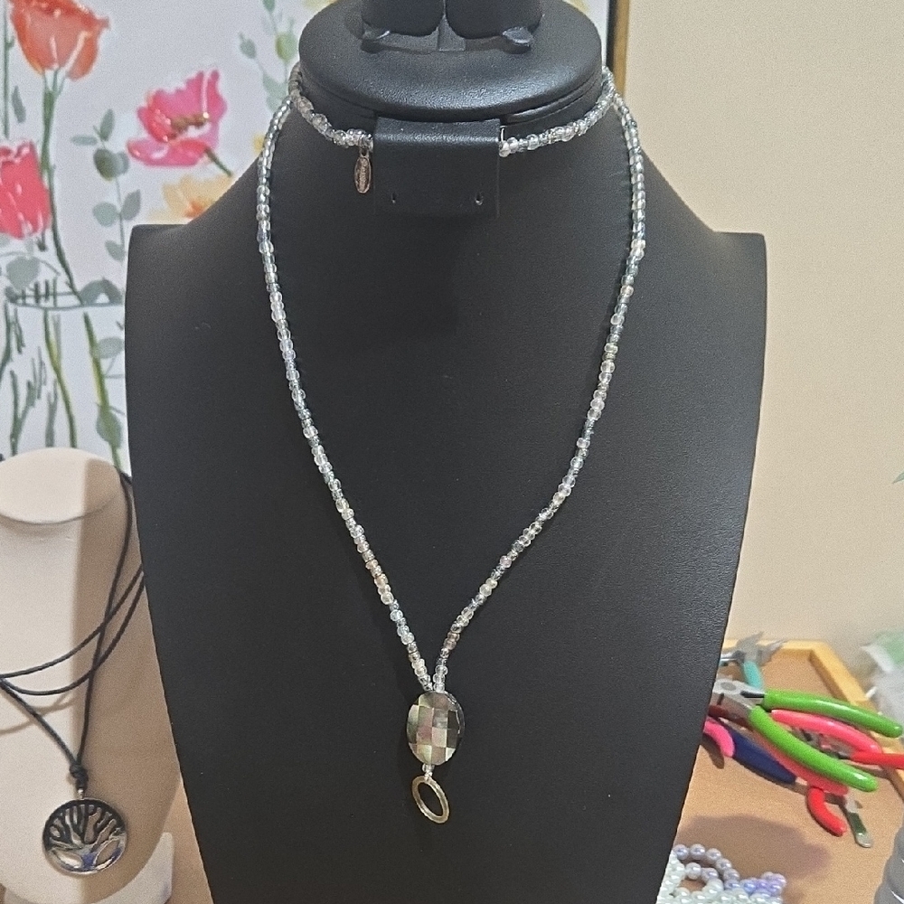 Boujee Boutique Silver and Gold Pendant Necklace